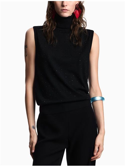 Top con strass Emporio Armani | EW002686AF19176FC005